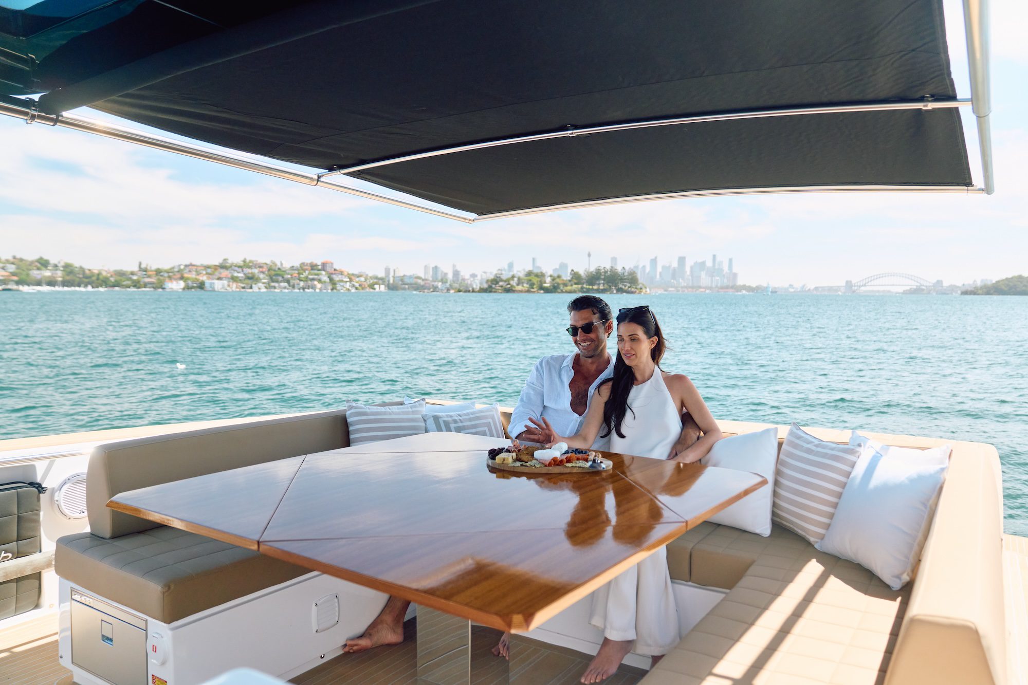 DSC04597 Driving the Pardo 50 yacht on the water