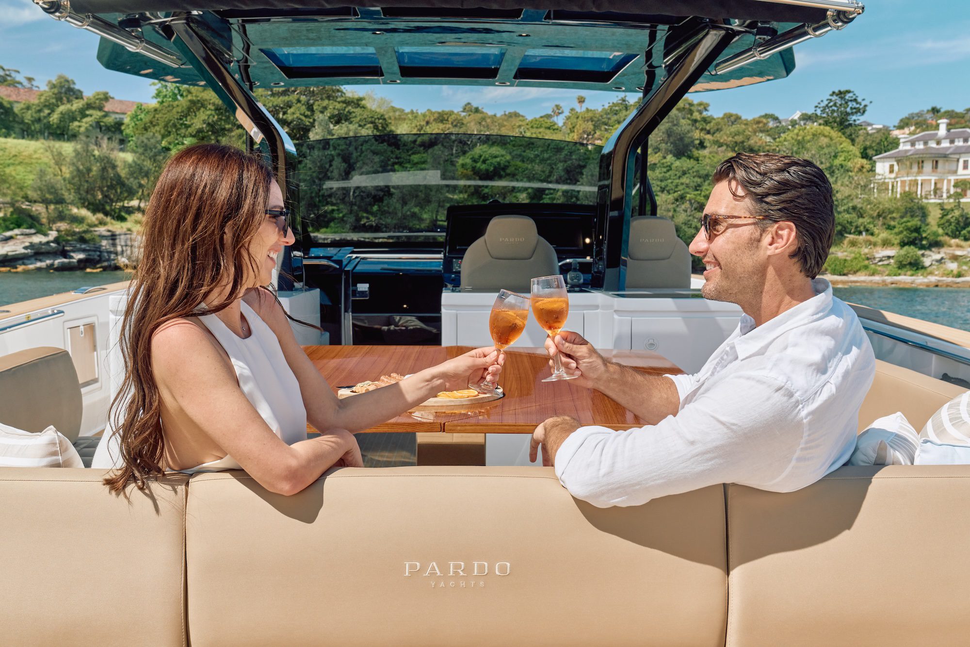 DSC04766 Driving the Pardo 50 yacht on the water