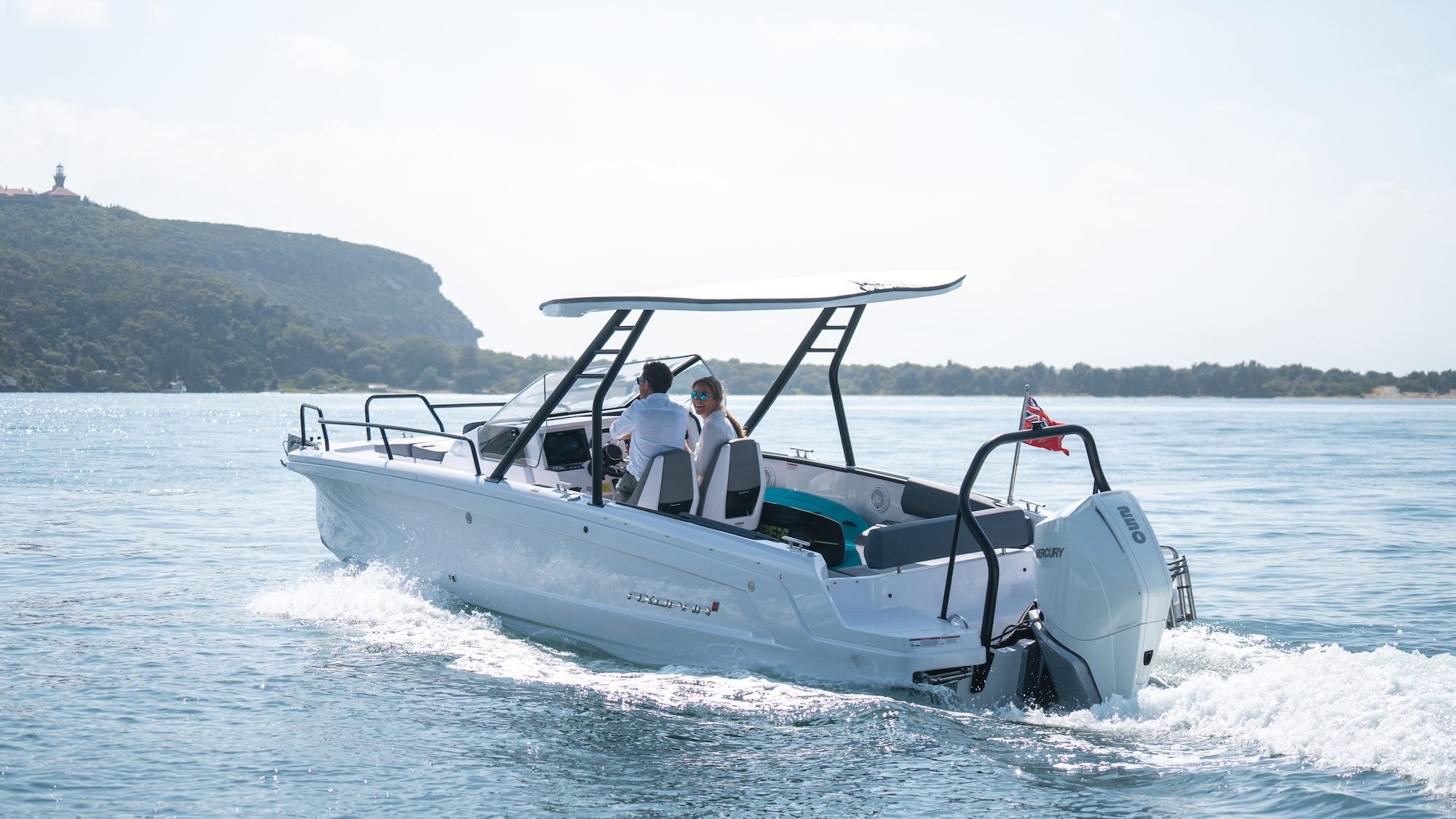 axopar 22 on trailer