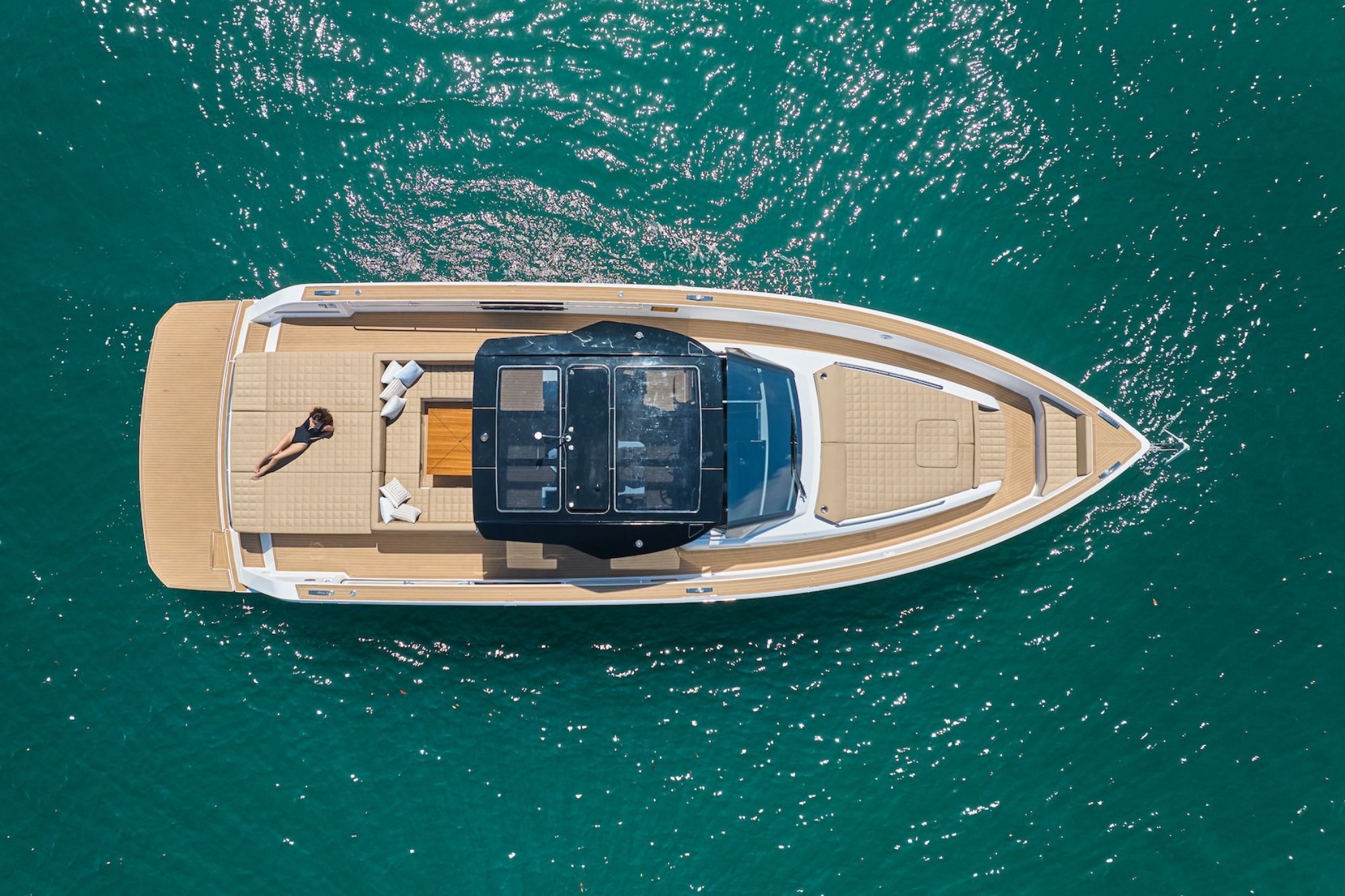1 Pardo 50 yacht on the water