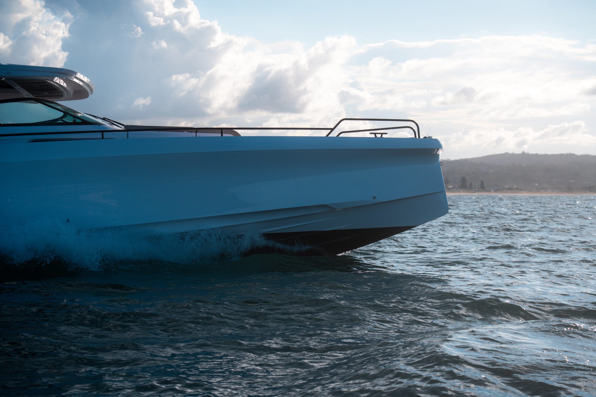 Offshore Performance Boats Axopar 45 Sun Top Bow Offshore Performance Boats Axopar 45 Sun Top Bow